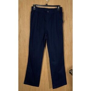 The Children's Place Boys Size 12 Husky Navy Flat Front Straight Leg Chino Pants